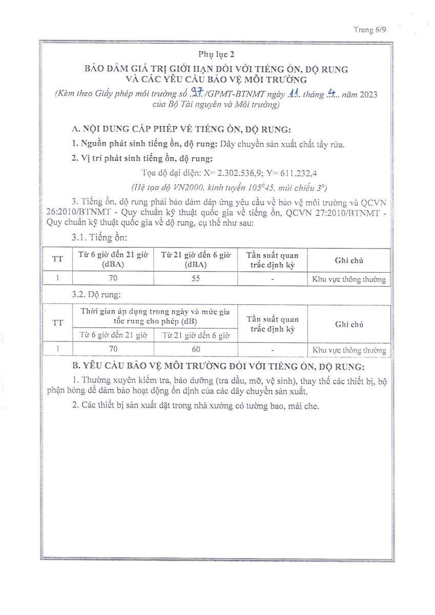 giấy phép môi trường