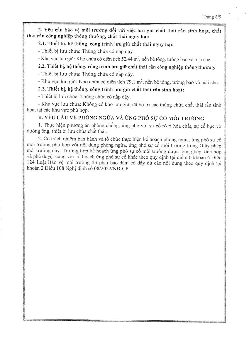 giấy phép môi trường