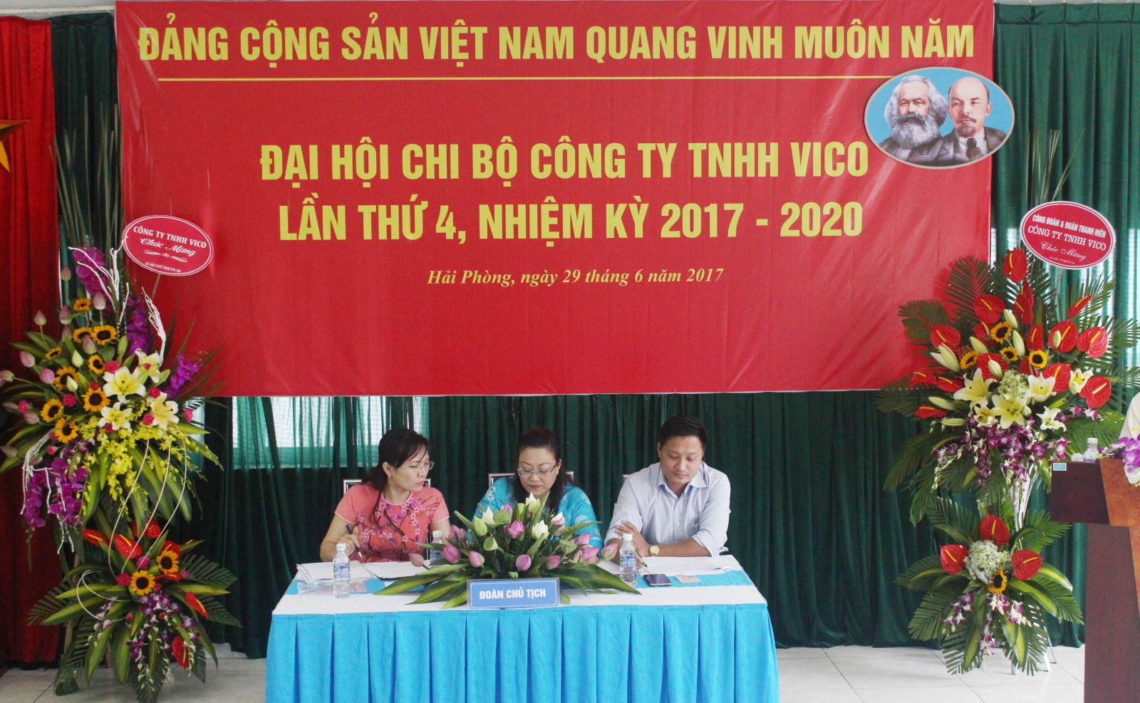 Đại hội Chi bộ Công ty TNHH VICO lần thứ 4 nhiệm kì 2017 - 2020 Dai hoi chi bo cong ty VICO lan thu 4 nhiem ki 2017 - 2020