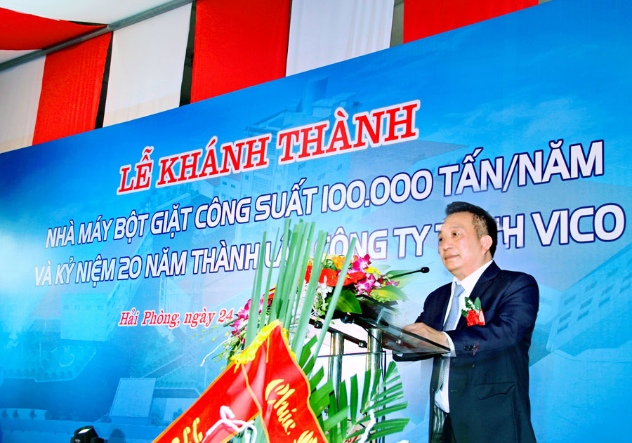 khánh thành nhà máy bột giặt 100.000 tấn/năm khánh thành nhà máy bột giặt 100.000 tấn/năm