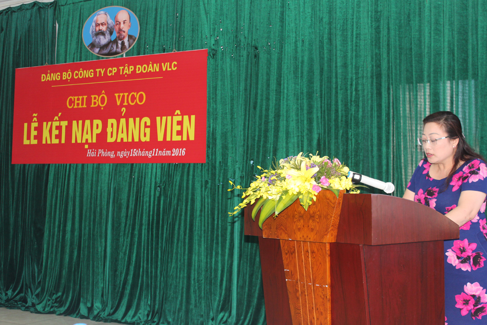 Lễ kết nạp đảng viên chi bộ Vico Lễ kết nạp đảng viên chi bộ Vico