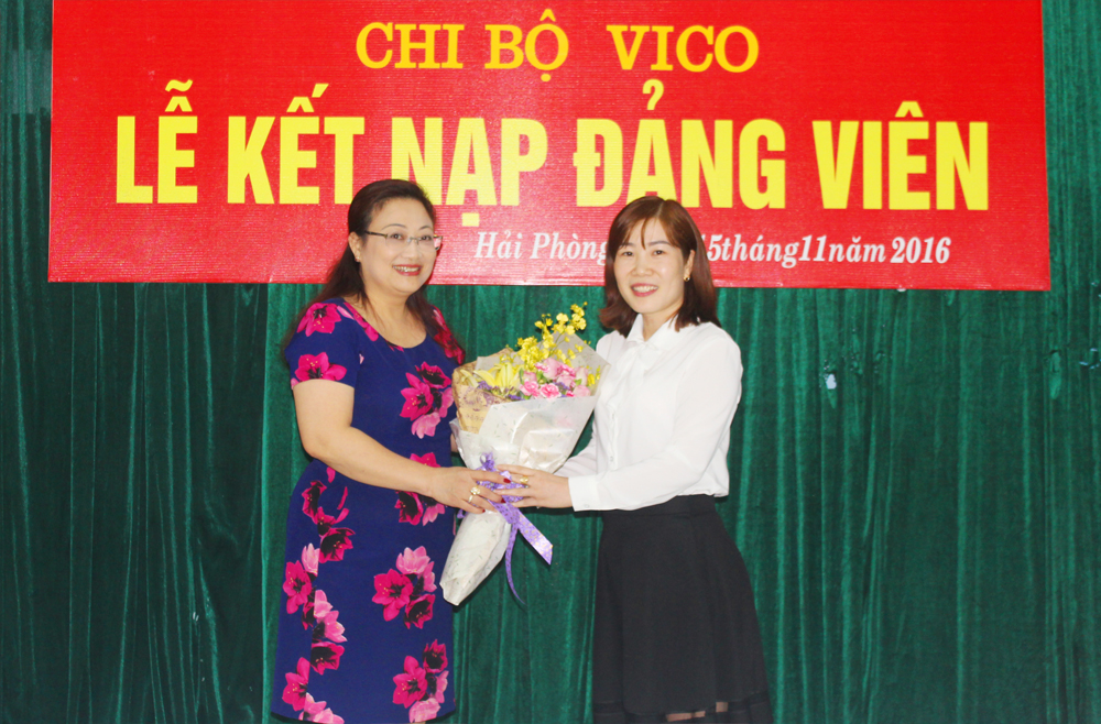 Lễ kết nạp đảng viên chi bộ Vico Lễ kết nạp đảng viên chi bộ Vico