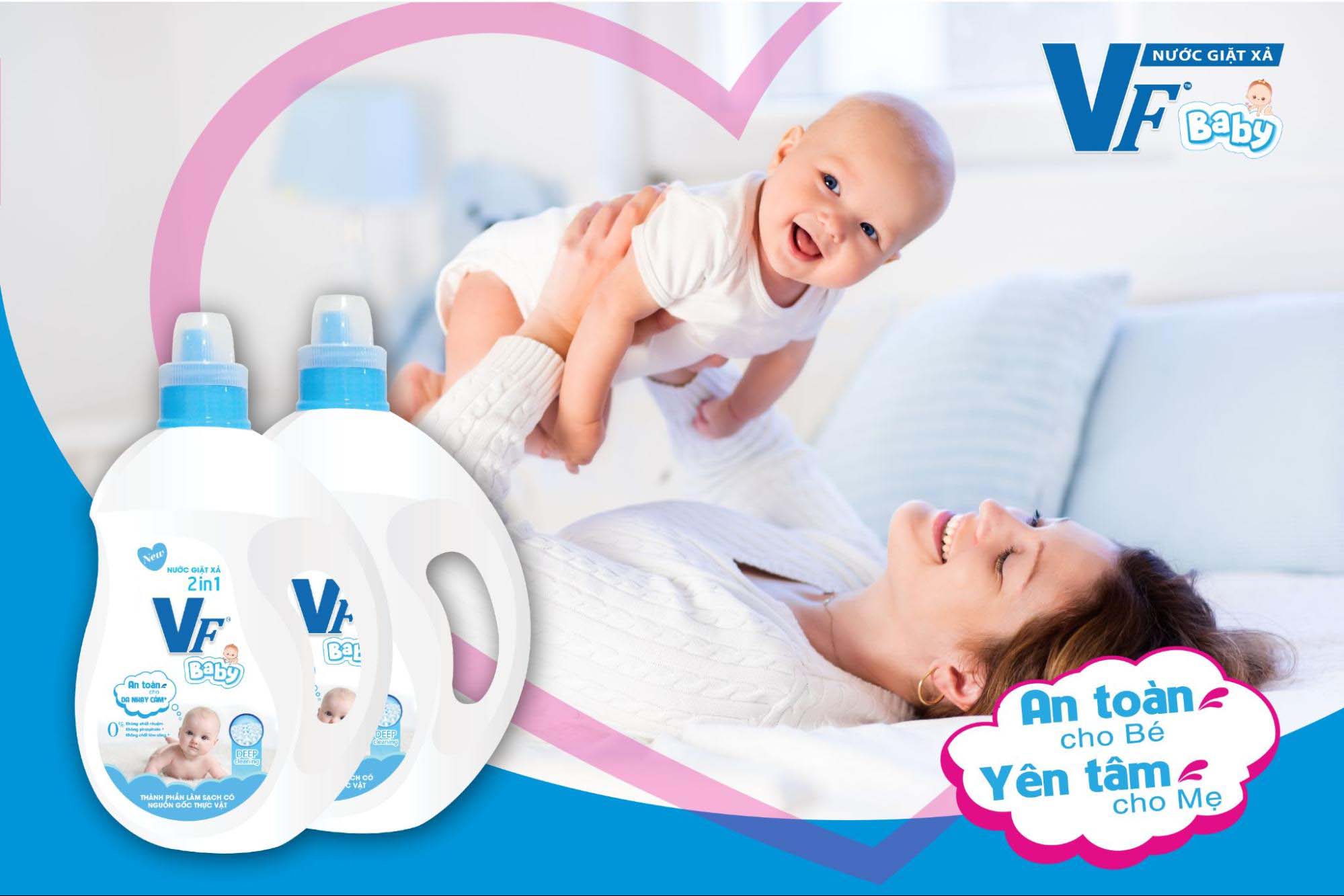 Nước giặt cho trẻ sơ sinh tuyệt đối an toàn