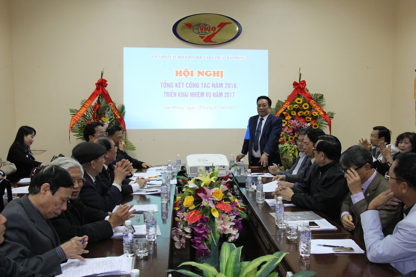 Liên hiệp các Hội Khoa học và Kỹ thuật Hải Phòng tổ chức hội nghị tổng kết công tác năm 2016, triển khai nhiệm vụ năm 2017 tại Công ty TNHH VICO