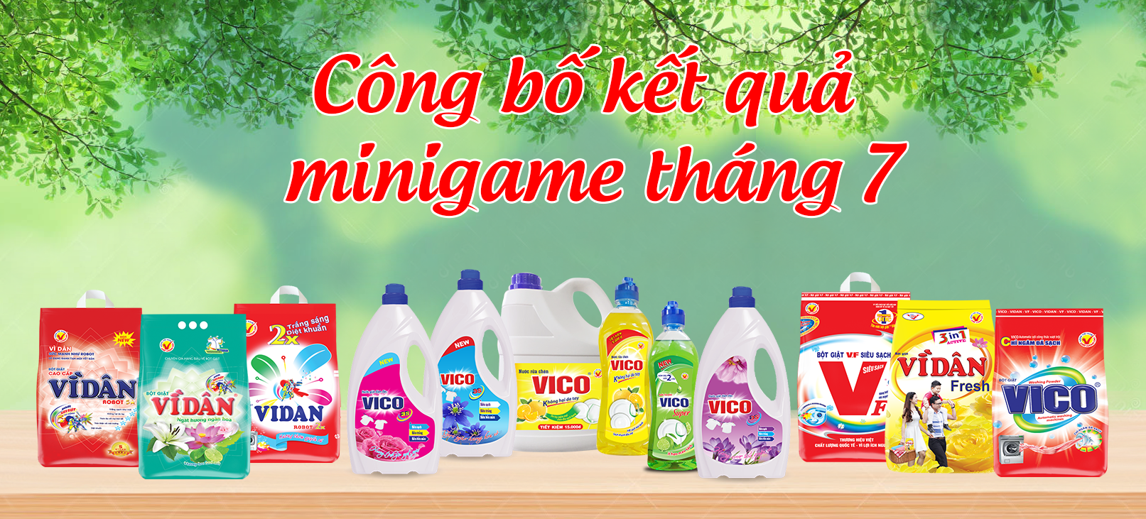 Kết quả minigame tháng 7 "Hiểu VICO - Nhiều quà thích"