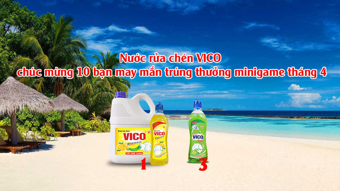 Danh sách người trúng thưởng minigame tháng 4/2017