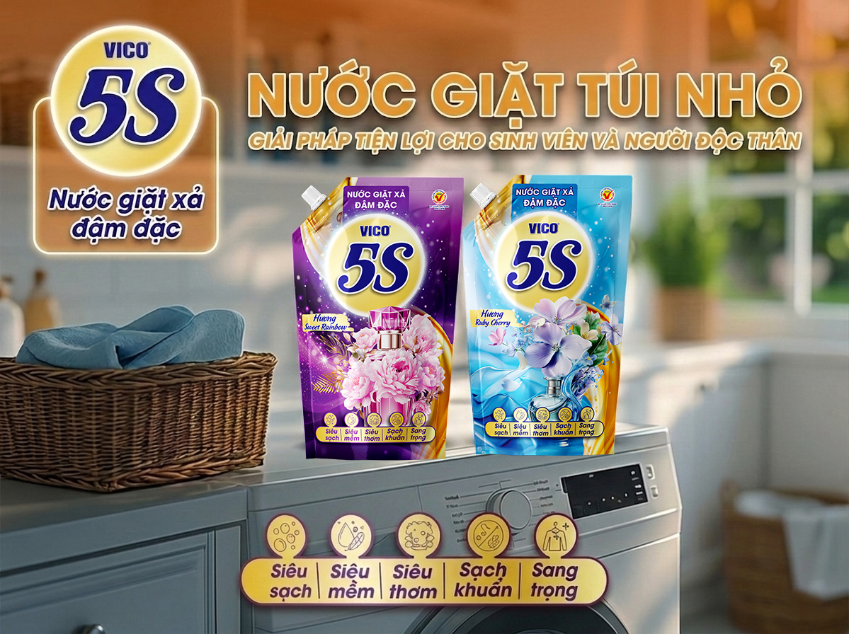 Nước giặt túi nhỏ – Sự lựa chọn tiện lợi cho sinh viên, người độc thân