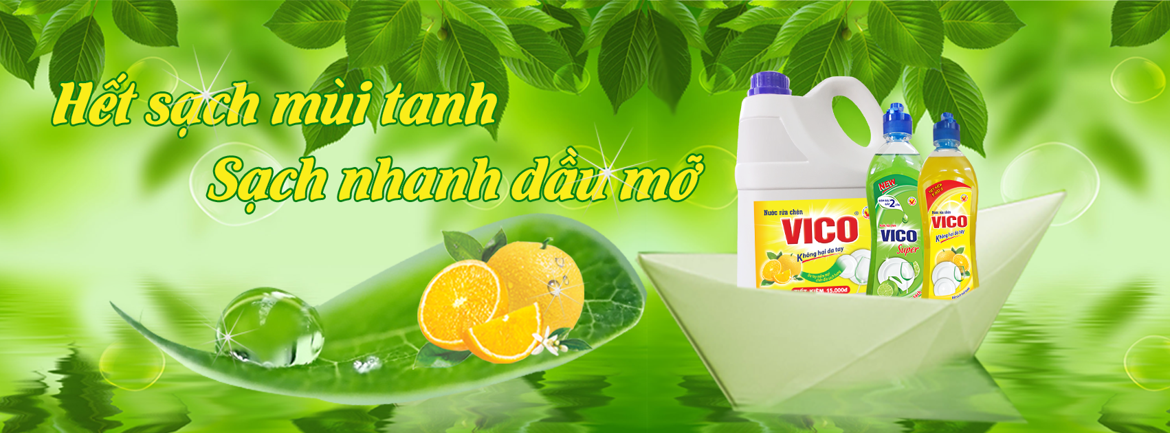 Nước rửa chén VICO - Sản phẩm mới đầy chất lượng