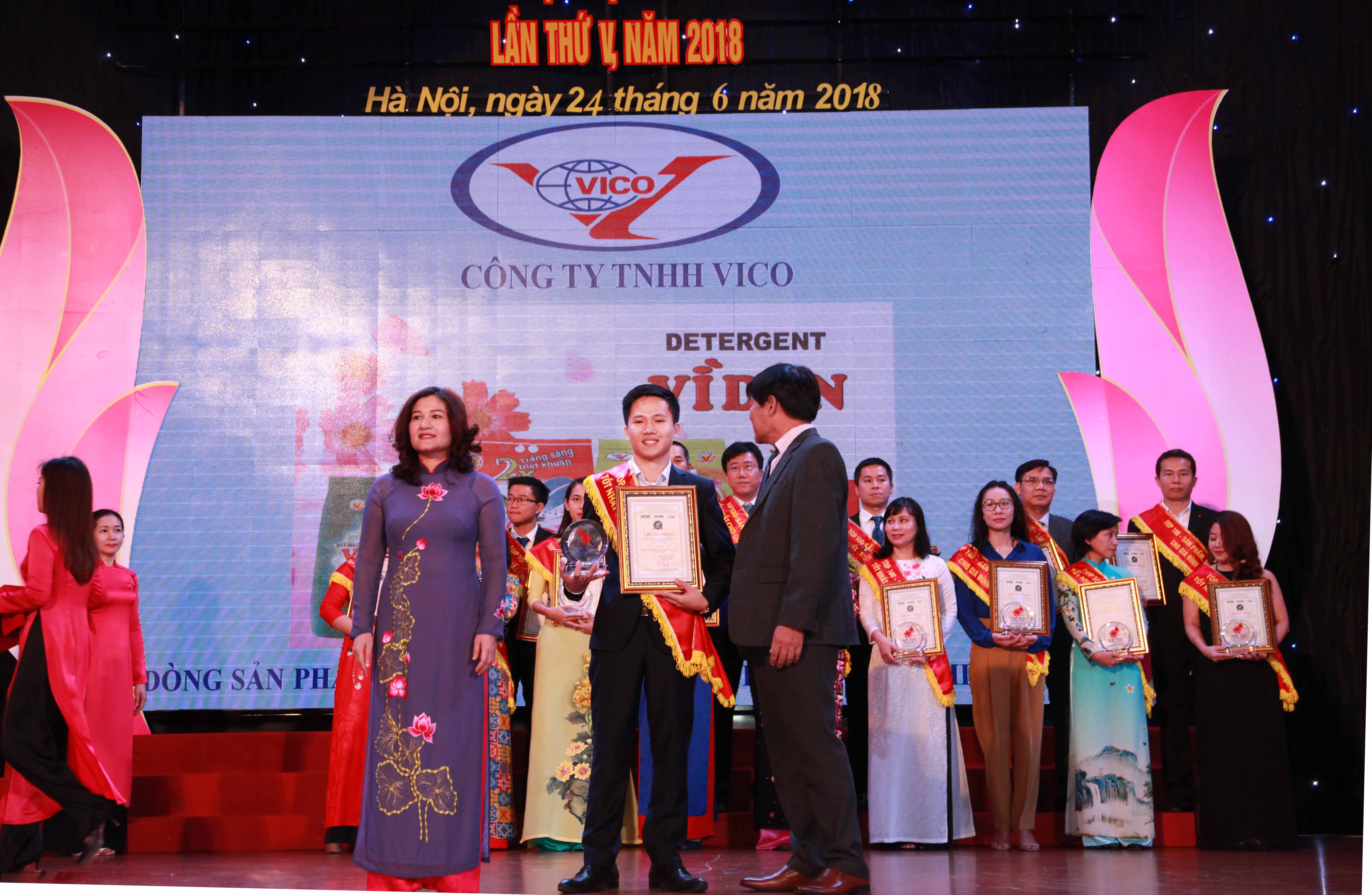 VICO đạt danh hiệu “Top 100 sản phẩm, dịch vụ tốt nhất cho gia đình, trẻ em